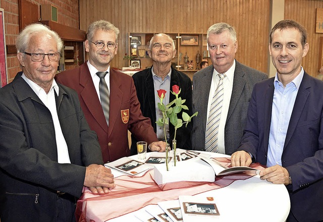 40 Jahre Haus der Stadtmusik: (von lin...rat Dionys Guggemos und OB Jrg Lutz.   | Foto: Nikolaus Trenz