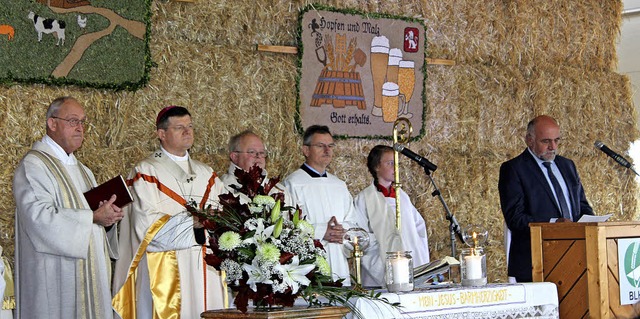 Der Prsident des Badischen Landwirtsc...beit der Landwirte und ihrer Produkte.  | Foto: Christa Maier