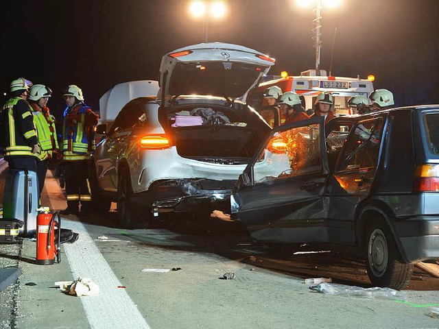 Die Unfallstelle bei Weil am Rhein.  | Foto: Martin Eckert