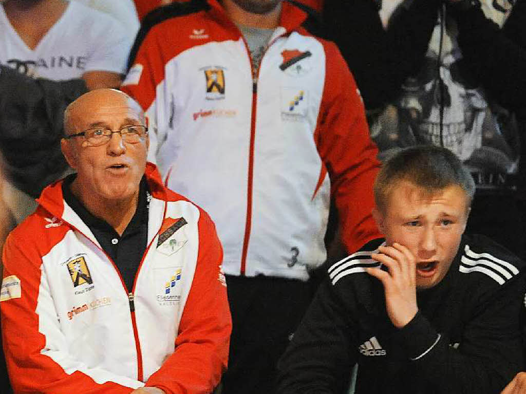 Beerbte Serghei Baumann auf der Trainerbank: Wolfgang Rademacher (links)