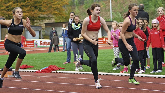 Im 75-Meter-Lauf hie es, schnell aus ...dion bei der Stadtmeisterschaft dazu.   | Foto: Gerd Leutenecker