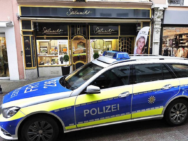 berfall auf Juwelier Seilnacht in der Rathausgasse in Freiburg  | Foto: Thomas Kunz