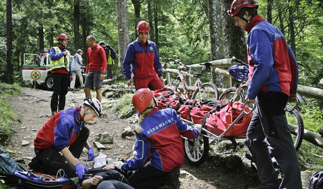 Auch die Bergwacht Sulzburg, hier bei ...n Ballrechten-Dottingen prsentieren.   | Foto: Olga von Plate