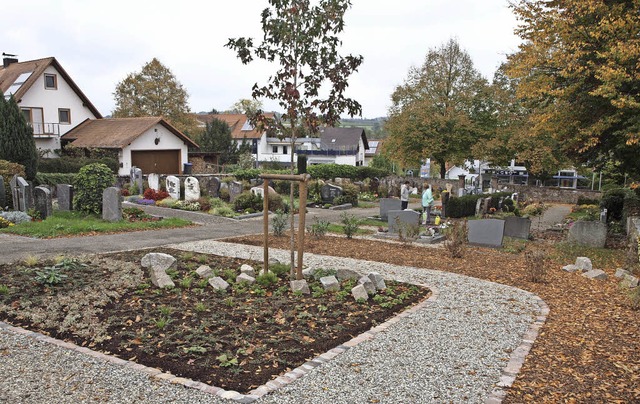Das neu angelegte,  grtnergepflegtes Grabfeld in Wagenstadt.  | Foto: Michael Haberer