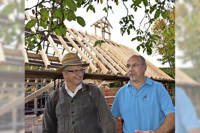 Scheune aus Bauholz - ein neuer Meilenstein fr den Heimatverein Windenreute