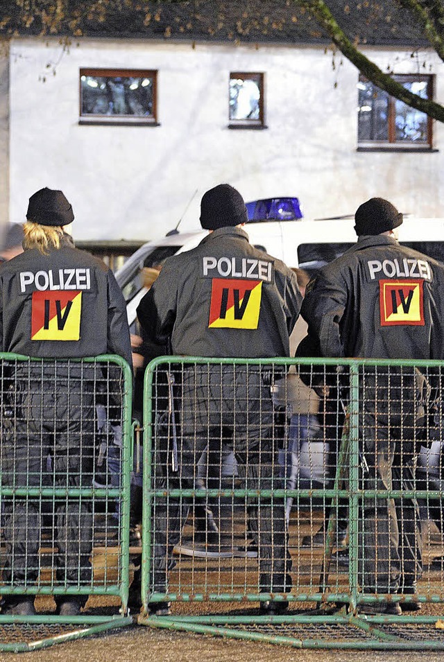 &#8222;Atmosphrische Strungen&#8220;... es zwischen Ultras und Polizei geben.  | Foto: Patrick Seeger