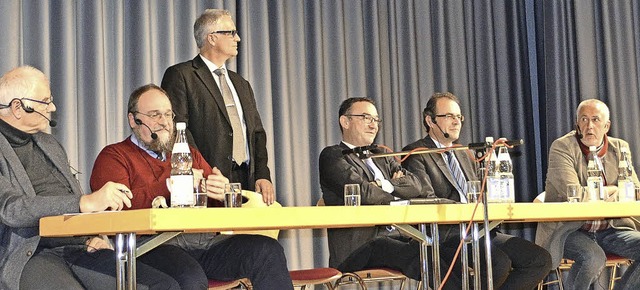 Diskussion zur Bildungspolitik beim CD..., Georg Wacker und Heribert Hertramph.  | Foto: Nikolaus Bayer