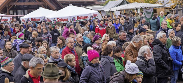 Viele Besucher verfolgten das Spektakel Hagehole in  Birkendorf.   | Foto: Dieckmann/Seifried