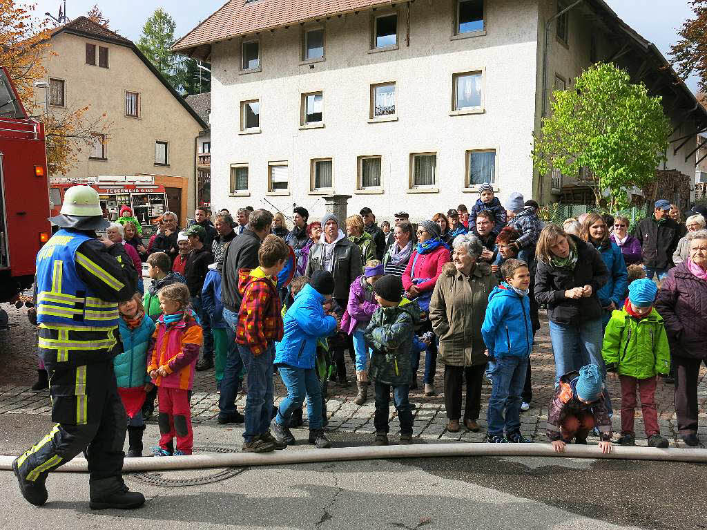 Hand in Hand arbeiteten die Rettungskrfte bei der Chilbiprobe in Bonndorf.