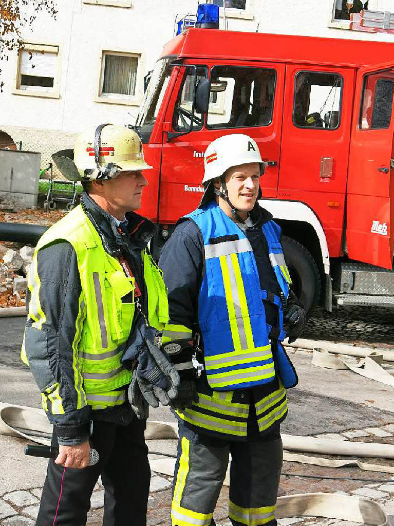 Hand in Hand arbeiteten die Rettungskrfte bei der Chilbiprobe in Bonndorf.