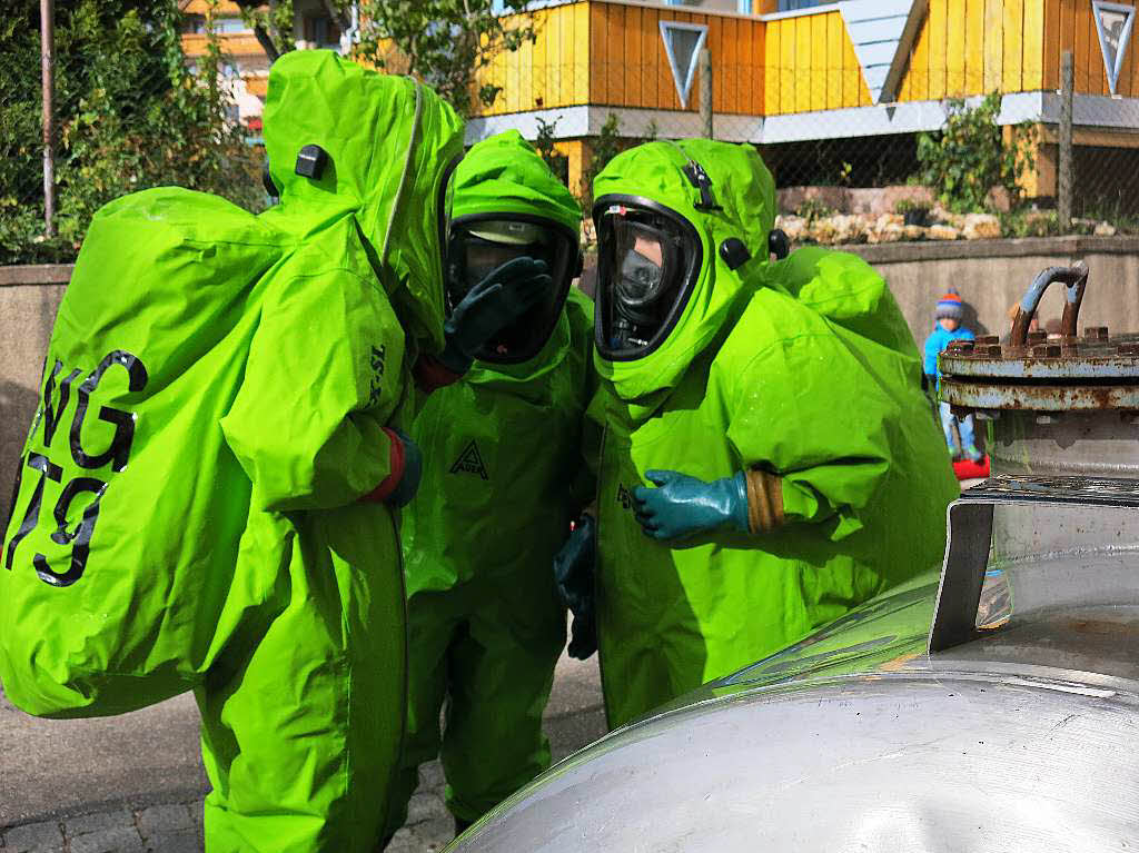 Hand in Hand arbeiteten die Rettungskrfte bei der Chilbiprobe in Bonndorf.