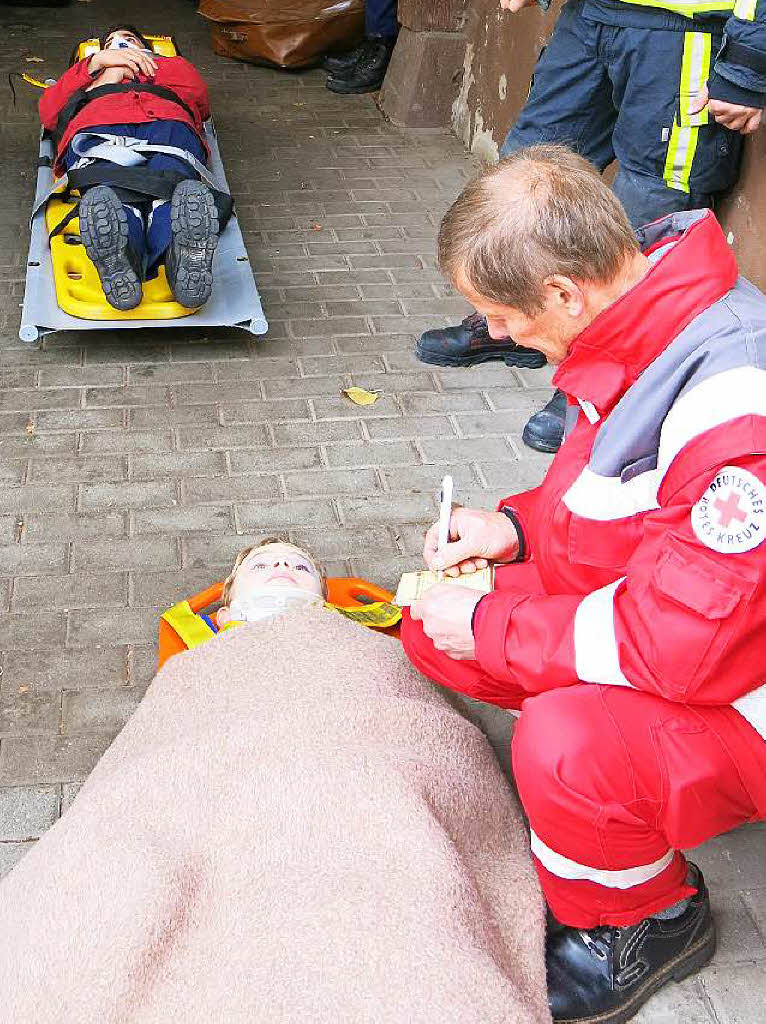 Hand in Hand arbeiteten die Rettungskräfte bei der Chilbiprobe in Bonndorf. Hand in Hand arbeiteten die Rettungskräfte bei der Chilbiprobe in Bonndorf.