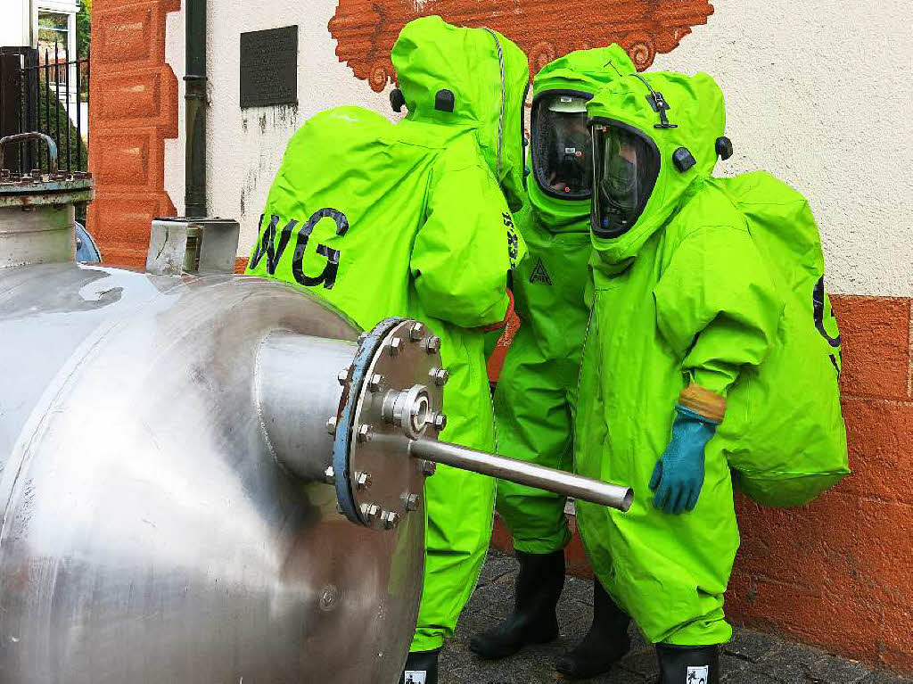 Hand in Hand arbeiteten die Rettungskrfte bei der Chilbiprobe in Bonndorf.