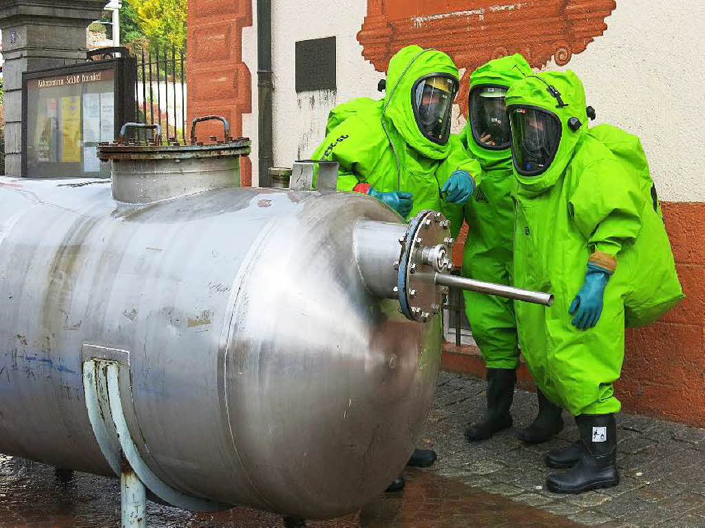 Hand in Hand arbeiteten die Rettungskrfte bei der Chilbiprobe in Bonndorf.