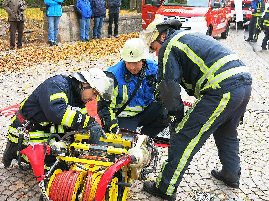 Hand in Hand arbeiteten die Rettungskrfte bei der Chilbiprobe in Bonndorf.