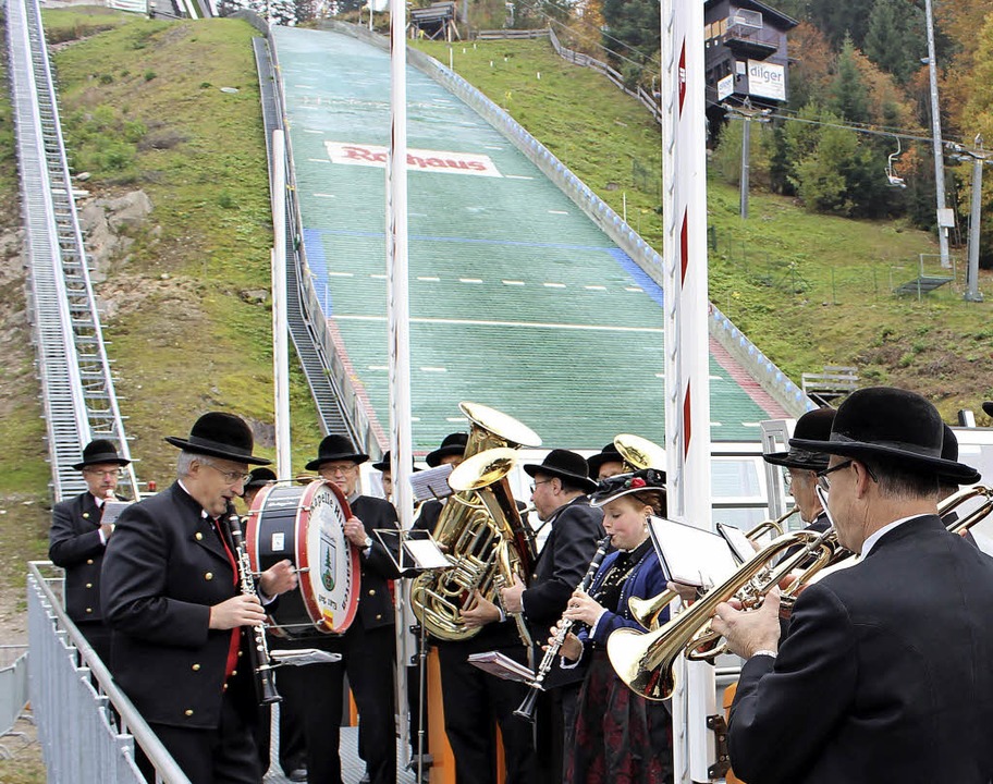 Die Windeck-Buebe umrahmten den Festakt musikalisch.  | Foto: Joachim Frommherz