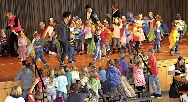 Die Kinder des Kindergartens kamen als...Thema: &#8222;Was ist Toleranz&#8220;.  | Foto: Chris Seifried