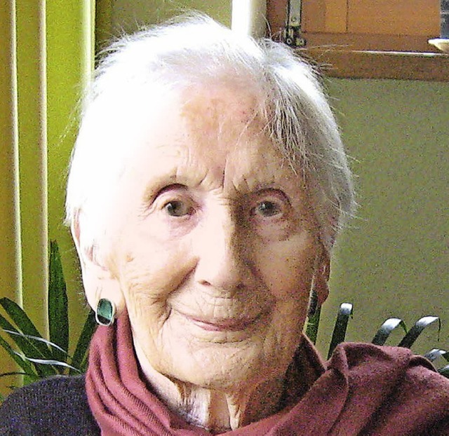 Engagierte Sozialdemokratin: Emma Pflaum ist mit 101 Jahren  gestorben.   | Foto: Privat