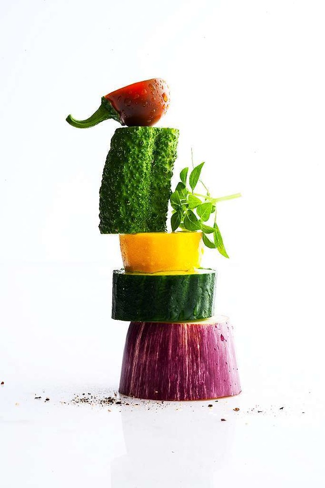 Die neuen Kchenstars: Gemse und Salat in allen Variationen  | Foto: Michael Wissing BFF