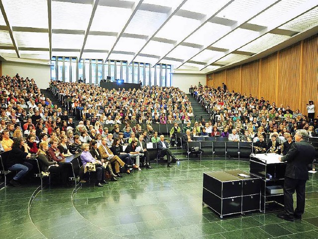 An der Uni Freiburg haben sich so viele Studenten wie noch nie eingeschrieben.  | Foto: Thomas Kunz