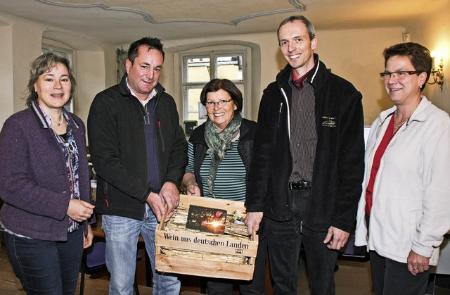 Ein Dankeschn der Endinger Weinwirtsc...Andreas Neymeyer und Gerlinde Ganter.   | Foto: Seitz