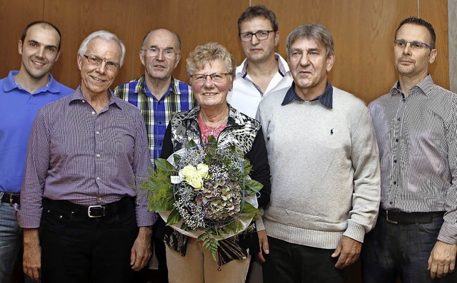 Ehrungen (von links): Christian Eisenm...ellvertretende Vorsitzende   Uwe Eble   | Foto: Heidi Fssel