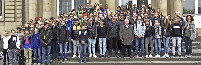 <BZ-FotoAnlauf>Im Landtag:</BZ-FotoAnl... in Stuttgart hautnah Politik erlebt.   | Foto: Schule