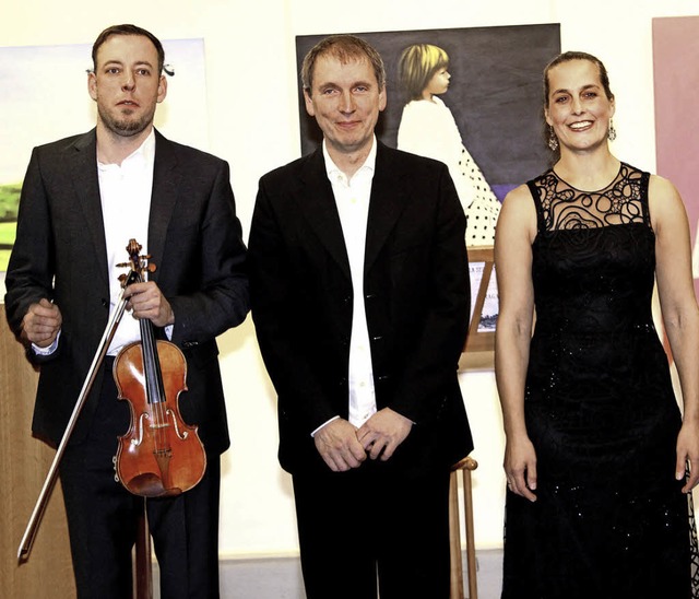 Ein umjubeltes Matinee-Konzert  gaben ...und Carolina Bruck-Santos am Sonntag.   | Foto: Heiner Fabry