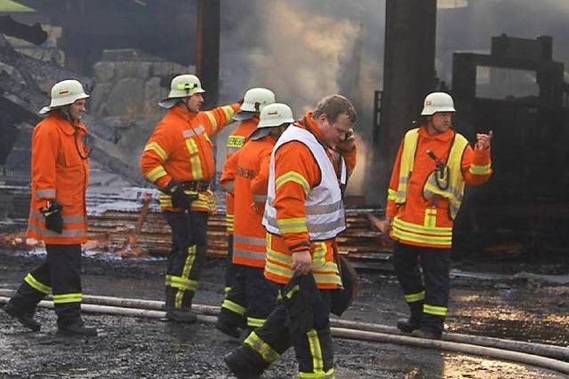 Feuer zerstrt Sgewerk in Welschensteinach