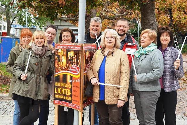 Die Innenstadt leuchtet zum Bummeln