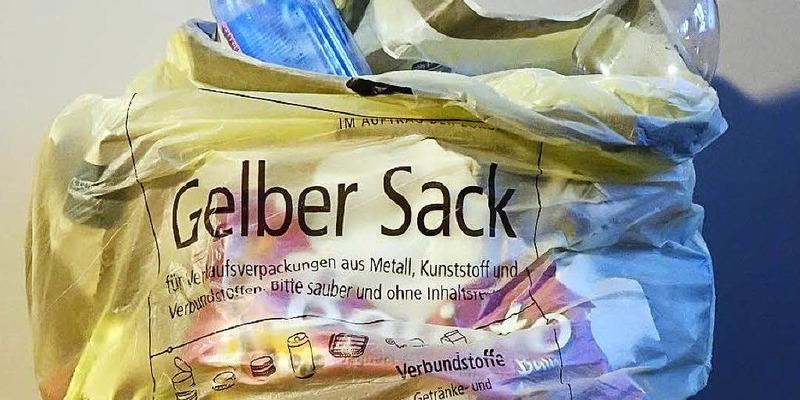 Wertstofftonne Ersetzt Den Gelben Sack Bundesweit Wirtschaft Badische Zeitung