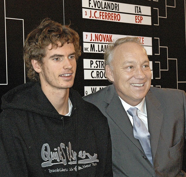 Frh dabei: Andy Murray (18, 2005, li.) und Roger Brennwald  | Foto: Gerigk