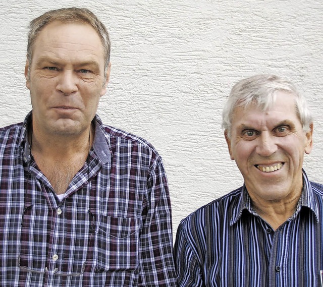 Michael Kapitan (links) und Gerhard Pf...gen als Ansprechpartner zur Verfgung.  | Foto: Sedlak