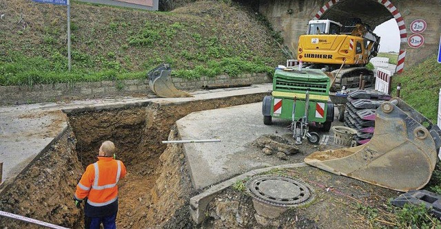 Komplizierter als gedacht laufen die Bauarbeiten in Tunsel.   | Foto: Freyer