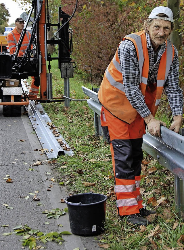 Wieder freie Fahrt durch Haltingen:  D...n gingen gestern Nachmittag zu Ende.    | Foto: Frey