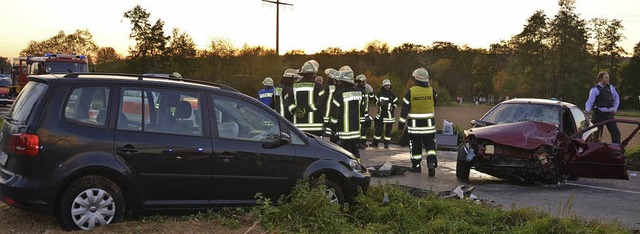Ein Todesopfer  und drei Schwerverletz... dieser Verkehrsunfall auf der L 134.   | Foto: Markus Maier