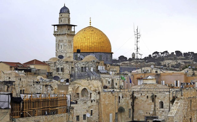 Blick auf den Tempelberg in Jerusalem   | Foto: afp