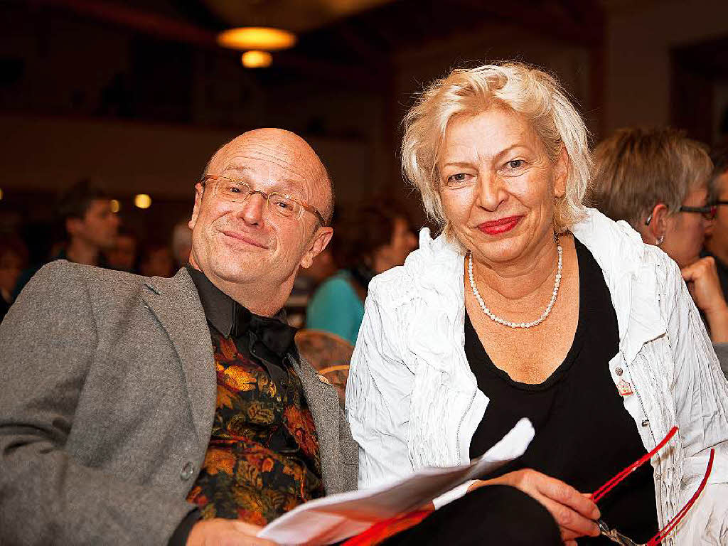 Moderator Roland Frey und Sabine Kraft, Geschftsfhrerin Bundesverband Kinderhospiz e.V.