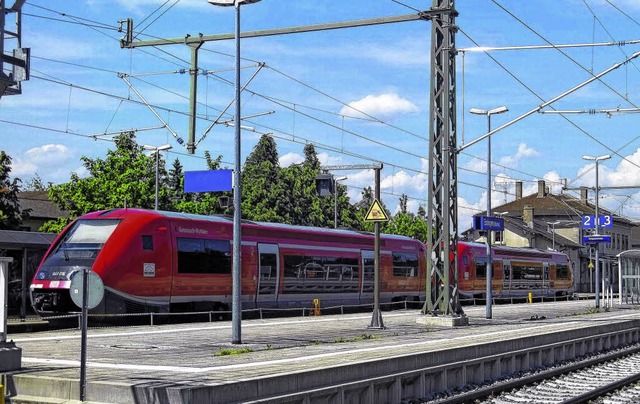 Der Bahnhof Erzingen ist bereit fr den elektrifizierten Bahnverkehr.    | Foto: Schwarz