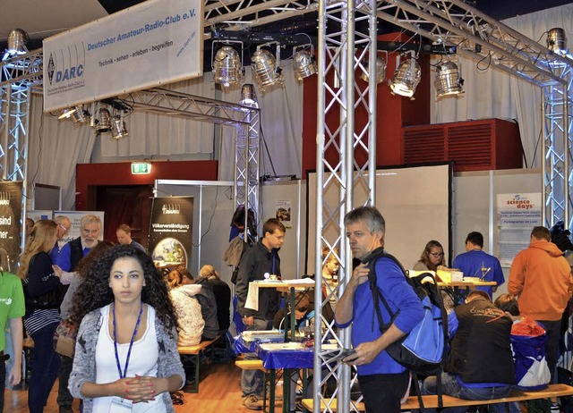 Stand der Amateurfunker bei den Science Days.   | Foto: Horst Garbe