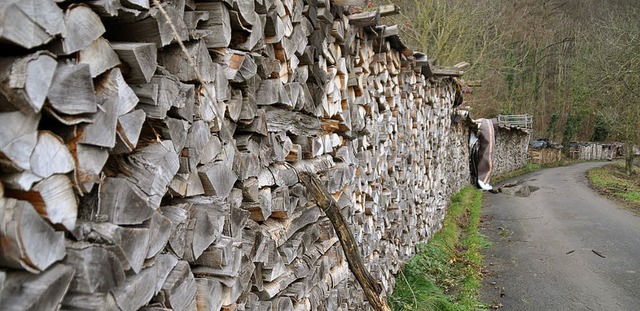 Beliebter Brennstoff: Holz. In Pfaffen... dieses Mal auch in kleineren Mengen.   | Foto: Julius Steckmeister