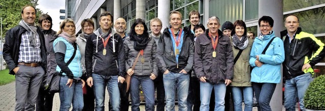 Die Bonndorfer Lufer zeigten beim Amsterdam-Marathon gute Leistungen.   | Foto: Privat