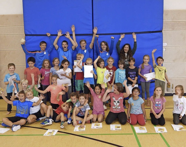 Der Spa stand im Mittelpunkt beim Gru...t dem Handballsportverein Schopfheim.   | Foto: ZVG