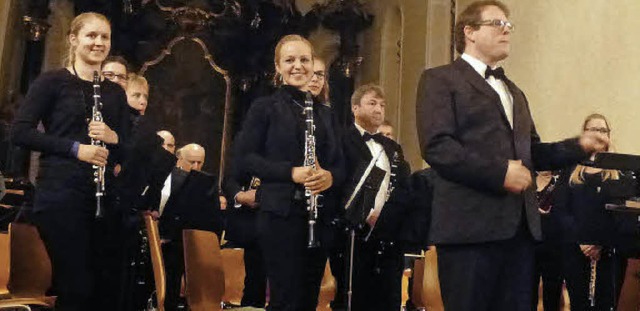 Ein Kirchenkonzert des Sinfonischen Bl...umsfeierlichkeiten von Sankt Michael.   | Foto: Karla Scherer