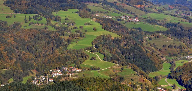 Blick vom Zeller Blauen: Fr den Erhal..., dem die Stadt Zell beitreten wird.    | Foto: georg Ganter