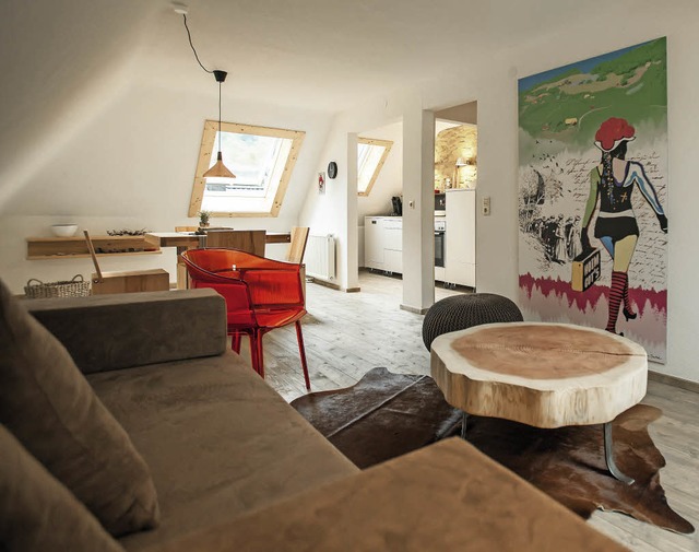 Blick in ein Kuckucksnest: das Wohnzimmer einer Ferienwohnung in Menzenschwand  | Foto: Hochschwarzwald Tourismus GmbH