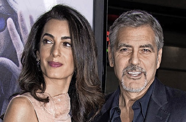 Amal und George Clooney   | Foto: dpa