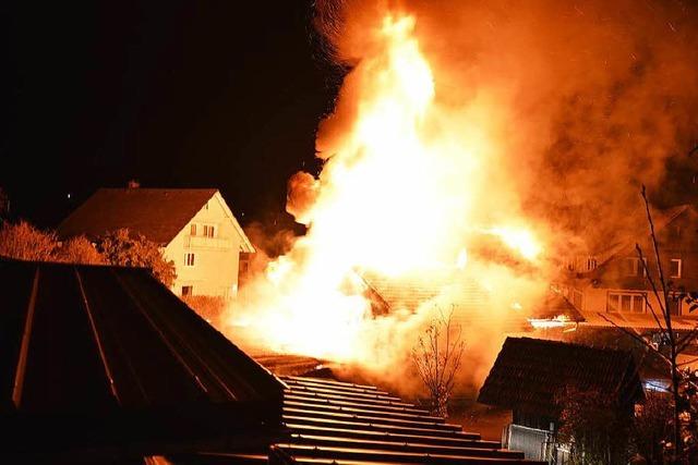 Schuppen in Todtmoos abgebrannt