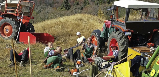 Die bis zum Ende der Aktion ausharrend...ttagssonne mit einem  khlen Getrnk.   | Foto: Ulrike Spiegelhalter