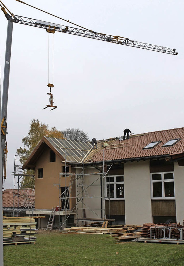 Die Arbeiten fr die Verbesserung des ...schaftshaus Oberbrnd laufen bereits.   | Foto: GERT BRICHTA